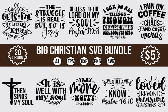 Big Christian SVG Bundle for Crafts & Graphics Sellers
