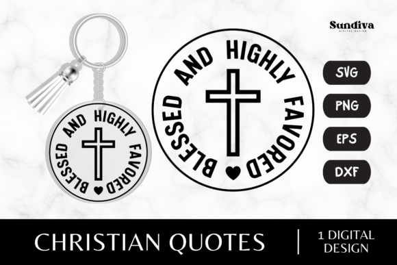 Christian Sayings for Keychain SVG 2: Graphics for Faith-Focused Crafts & Content