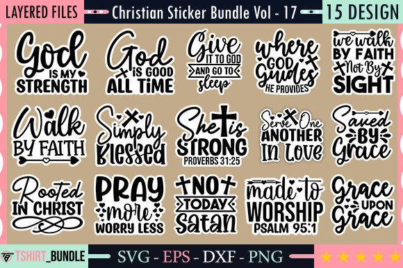 Christian Sticker Bundle Vol - 17: A Crafts & Graphics Designer’s Review for Real Client Work
