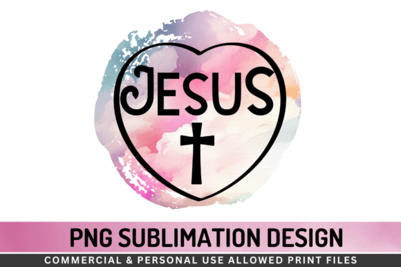 Jesus Sublimation Graphics for Faith-Based Crafts