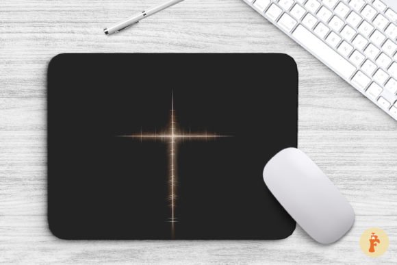 Mouse Pad Simplistic Christian Cross
