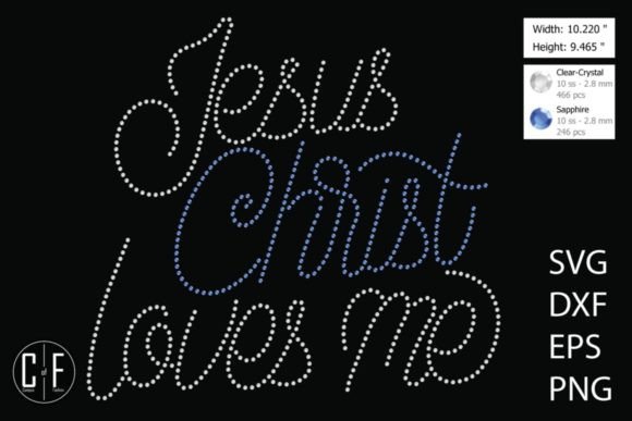Rhinestone Jesus is Love: Graphics for Faith Crafts